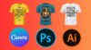 T-Shirt Design Mastery: Illustrator, Photoshop and Canva