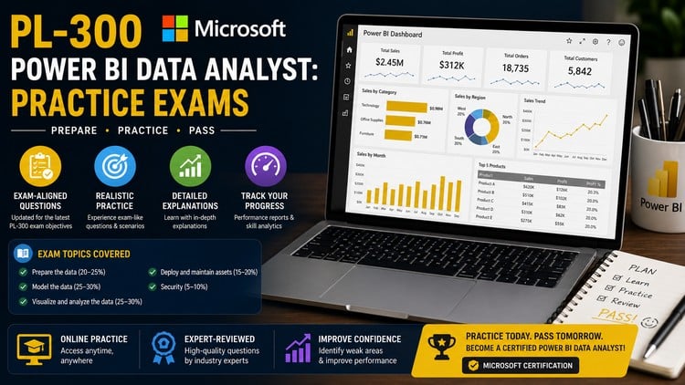 PL-300 Microsoft Power BI Data Analyst: Practice Exams - Free Online ...