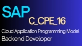 SAP C_CPE_16: Cloud Application Programming | Exam Dumps